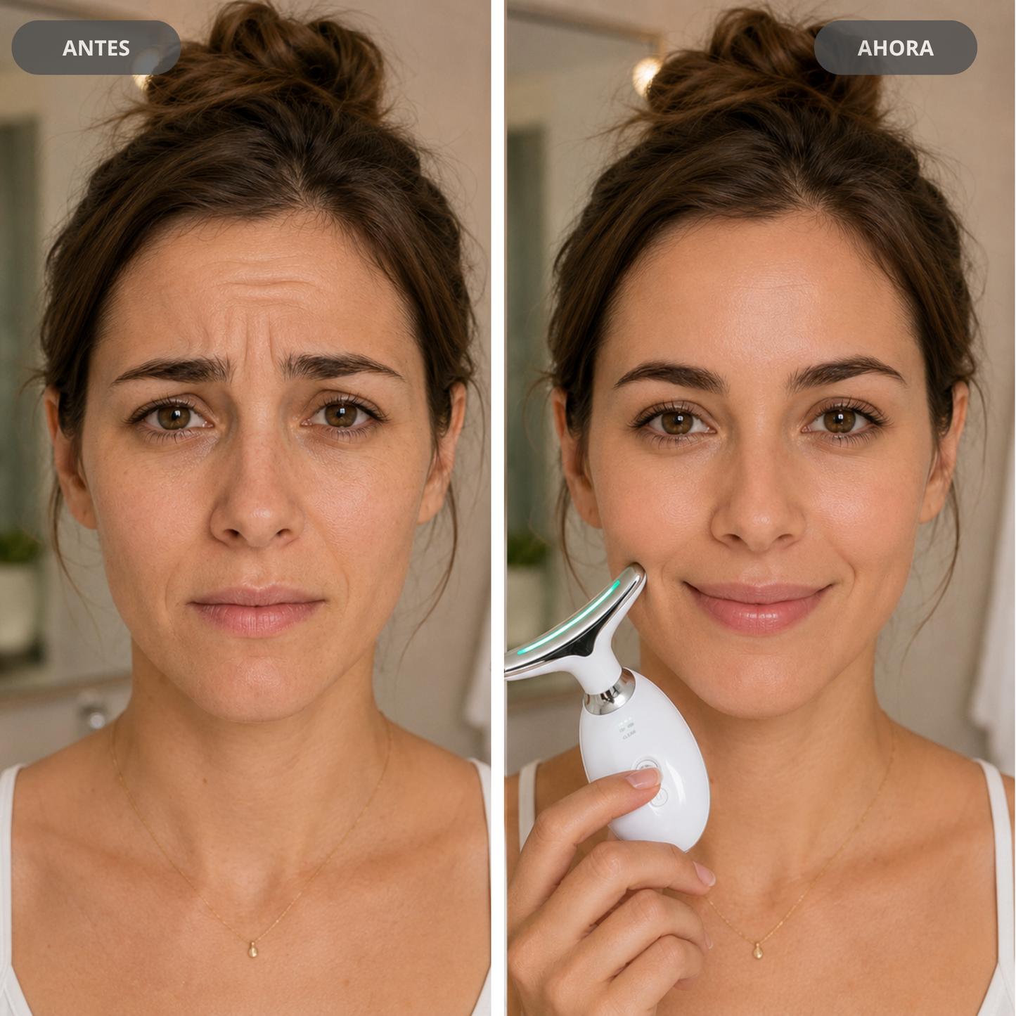 Masajeador Facial y de Cuello con Terapia LED 7 en 1